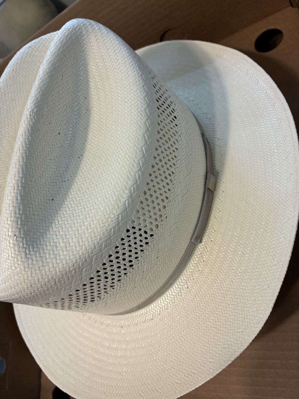 Stetson Vented Straw Open Road 7 3/8 Cowboy Hat Natural New Liquidation